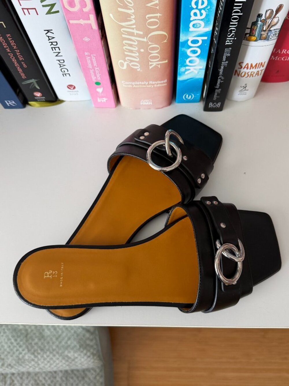 NWOT R13 Sid Harness Slides Leather Sandal Size EU 39 US 9